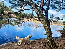 Celine vid hennes favoritbad sommaren 2025